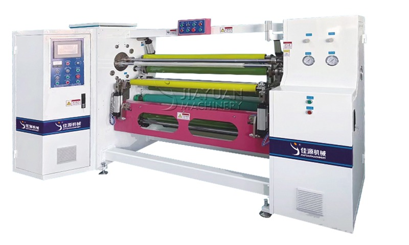 machine de rembobinage à double arbre