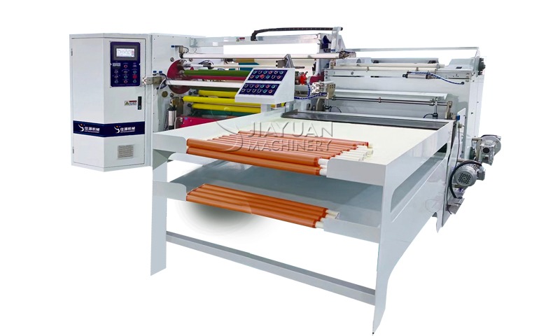 machine de rembobinage entièrement automatique à trois arbres