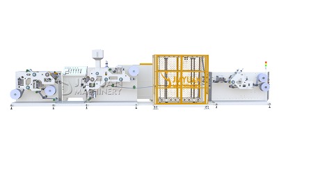 chaîne de production de bande à tour adhésive