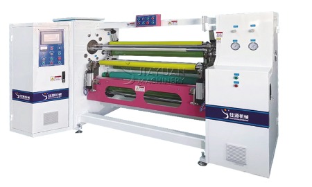 machine de rembobinage à double arbre