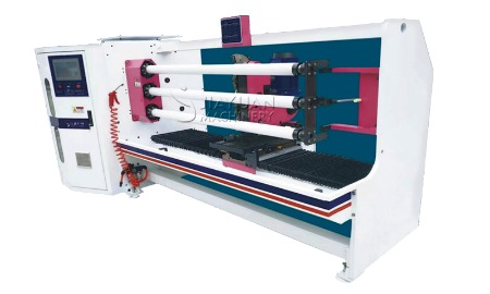 machine de découpe de ruban adhésif à trois arbres